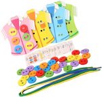 لعبة ربط الأزرار - لعبة تعليمية ترفيهية آمنة للأطفال