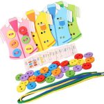 لعبة ربط الأزرار - لعبة تعليمية ترفيهية آمنة للأطفال