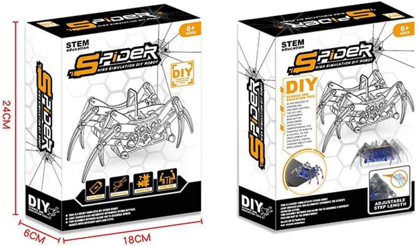 cmdq157kg1t6n01h888iuek3m_61j5OjftyQL._AC_SL1000_.jpg عنكبوت لعبه قابل للفك والتركيب - لعبة تعليمية ترفيهية آمنة للأطفال - الصورة 1