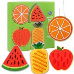 لعبة خياطة الفواكه - لعبة تعليمية ترفيهية آمنة للأطفال