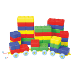 مكعبات مع عربة - تىكي - لعبة تعليمية ترفيهية آمنة للأطفال