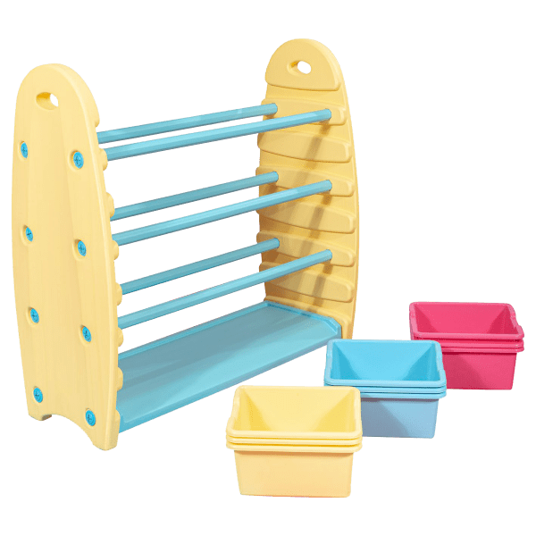 وحدة تخزين أطفال – تركي - 9 صندوق تخزين متعدد اللون