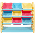 ⁦وحدة تخزين أطفال – تركي - 9 صندوق تخزين متعدد اللون⁩ - الصورة ⁦2⁩