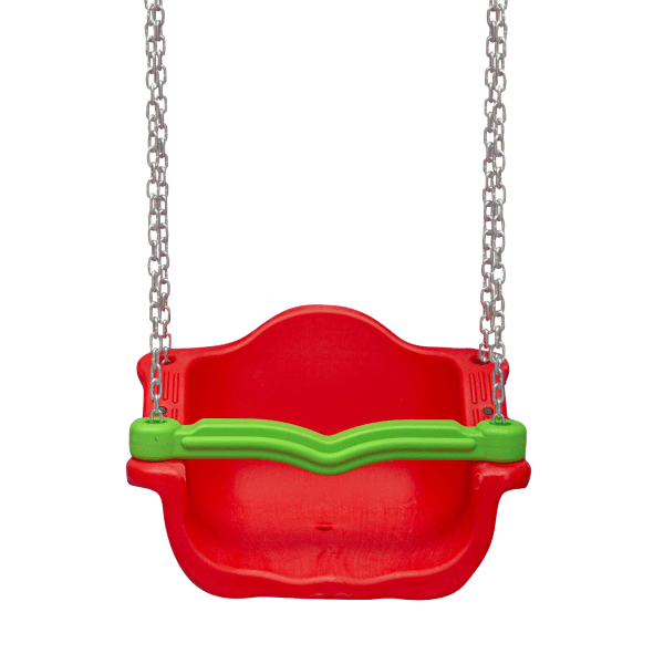 مرجيحة بسلاسل احمر– تركي - لعبة تعليمية ترفيهية آمنة للأطفال