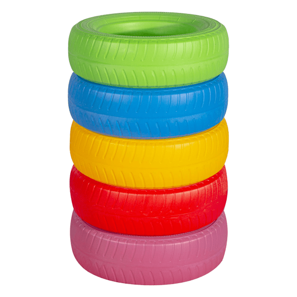 إطارات بلاستيك تركي – عالي الجودة - لعبة تعليمية ترفيهية آمنة للأطفال