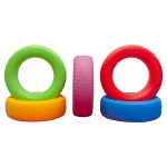 ⁦إطارات بلاستيك تركي – عالي الجودة - لعبة تعليمية ترفيهية آمنة للأطفال⁩ - الصورة ⁦2⁩