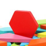 ⁦بازل أشكال هندسية خشبية - لعبة تعليمية ترفيهية آمنة للأطفال⁩ - الصورة ⁦4⁩